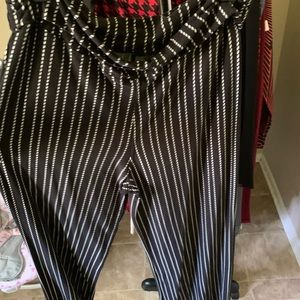 Black and white pants